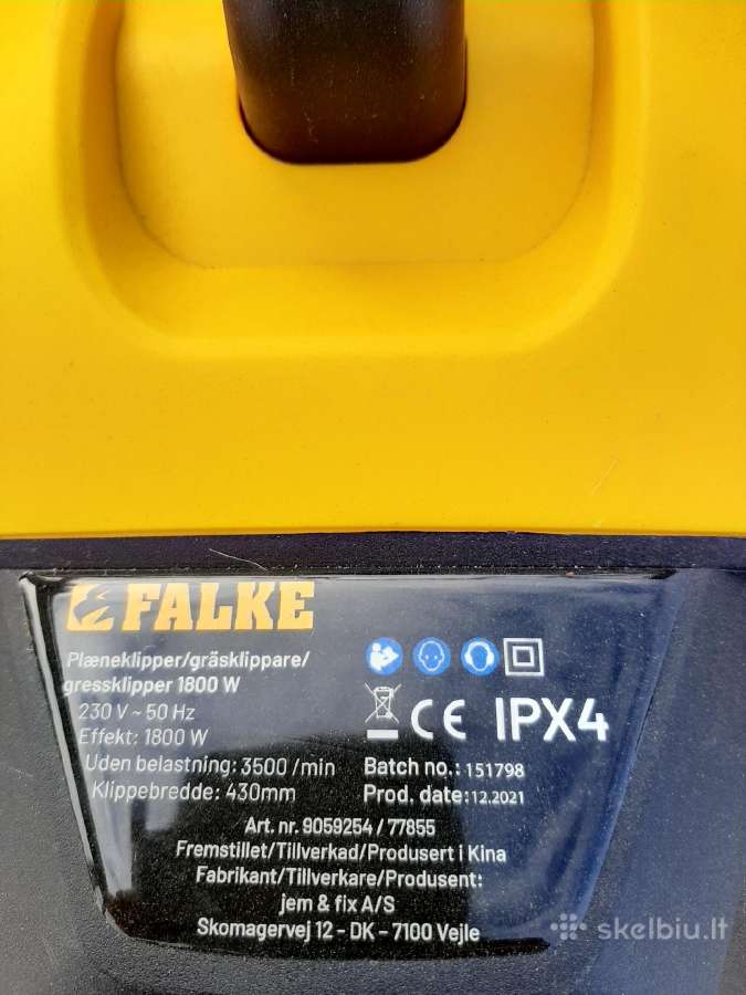 Falke, Garden akumuliatorinės vejapjovės - nuotraukos Nr. 4