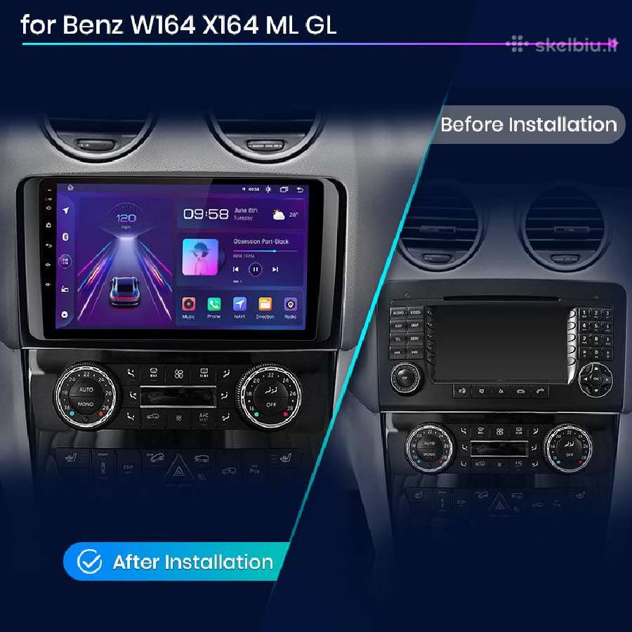 Mercedes Benz Gl X164 Ml W164 android multimedija - nuotraukos Nr. 3