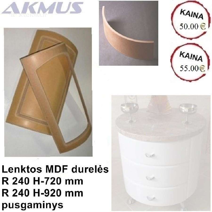 Lenktos durelės baldams - nuotraukos Nr. 2