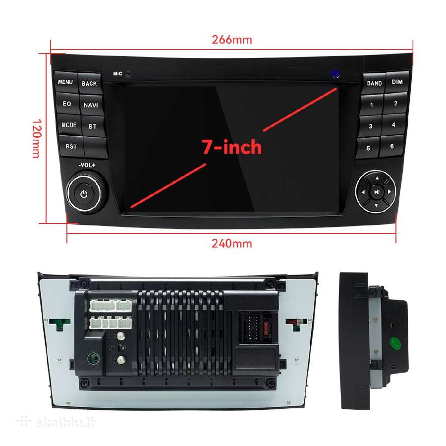 Mercedes Benz Eklasė W211 W219 android multimedija - nuotraukos Nr. 7