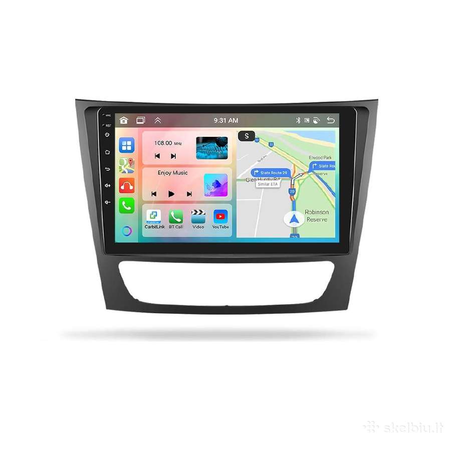 Mercedes Benz Eklasė W211 W219 android multimedija - nuotraukos Nr. 2