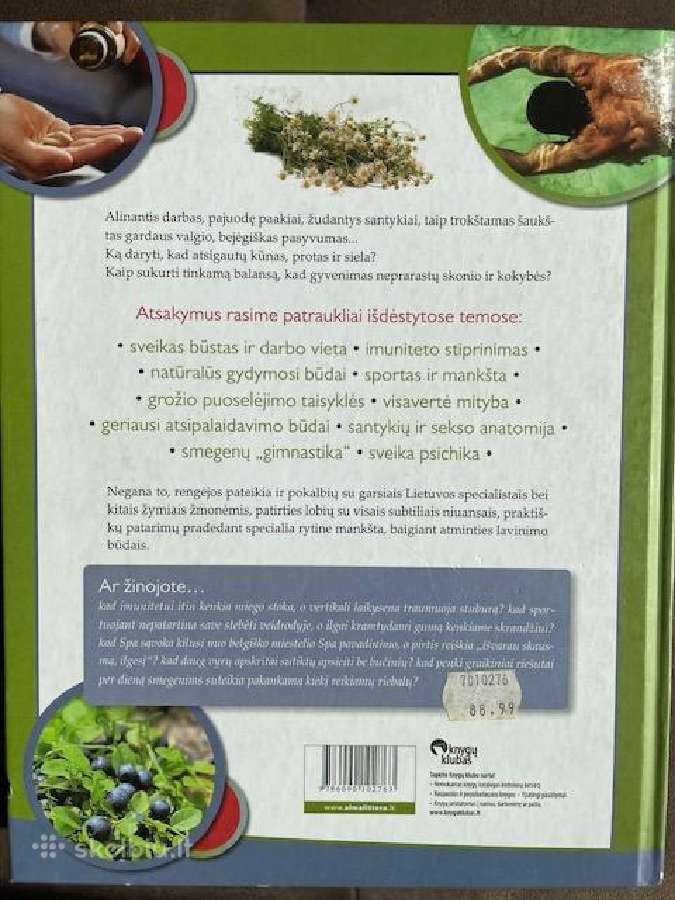 "Visaverčio gyvenimo vadovas "Sveikatinimo Knyga - nuotraukos Nr. 2