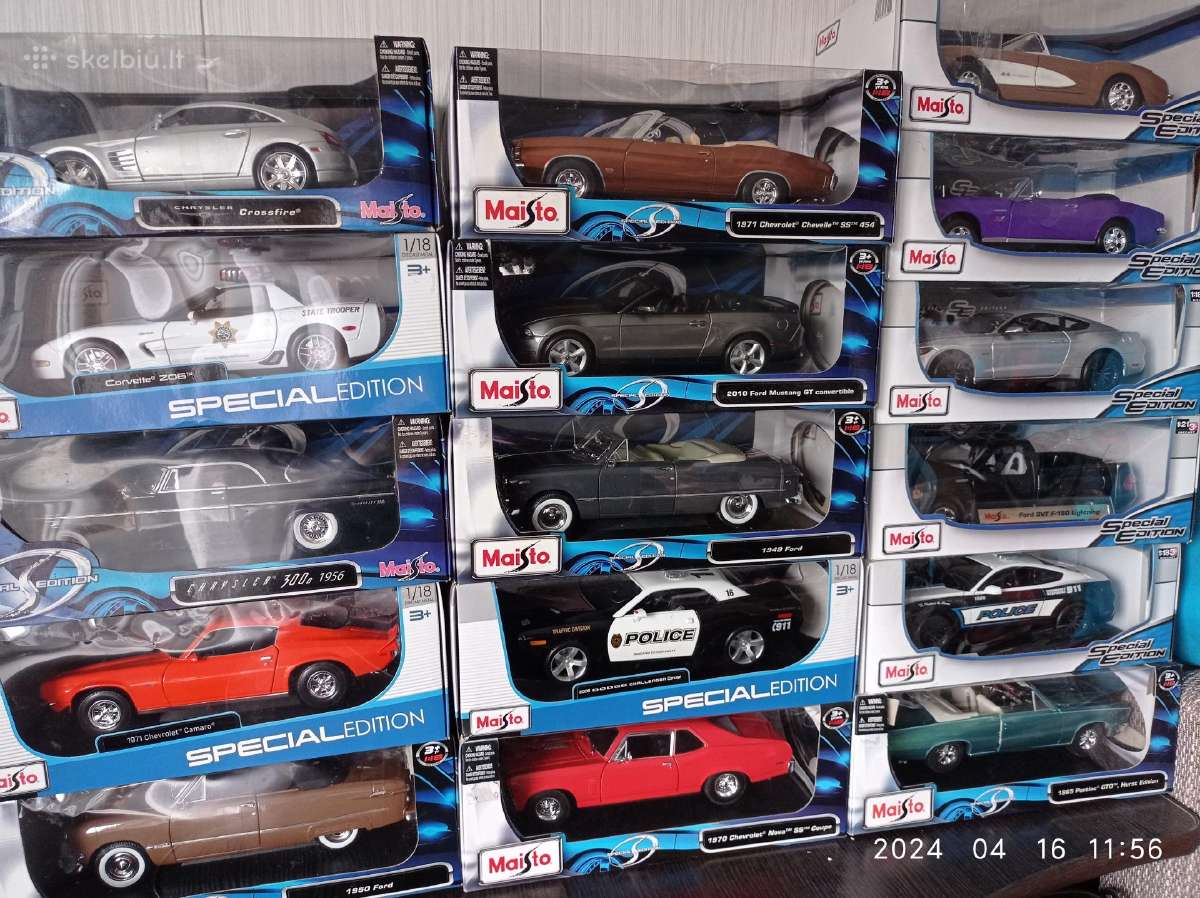 Amerikietiški automobiliai 1:18