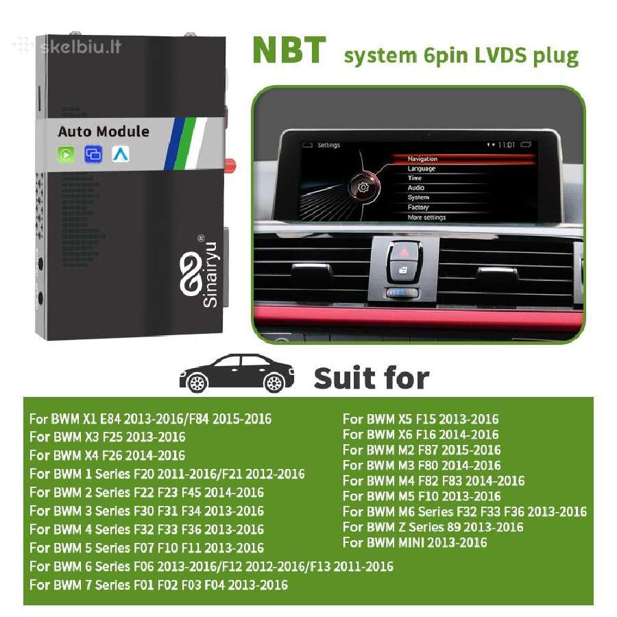 Bmw automobiliu carplay ir android auto funkcija - nuotraukos Nr. 10