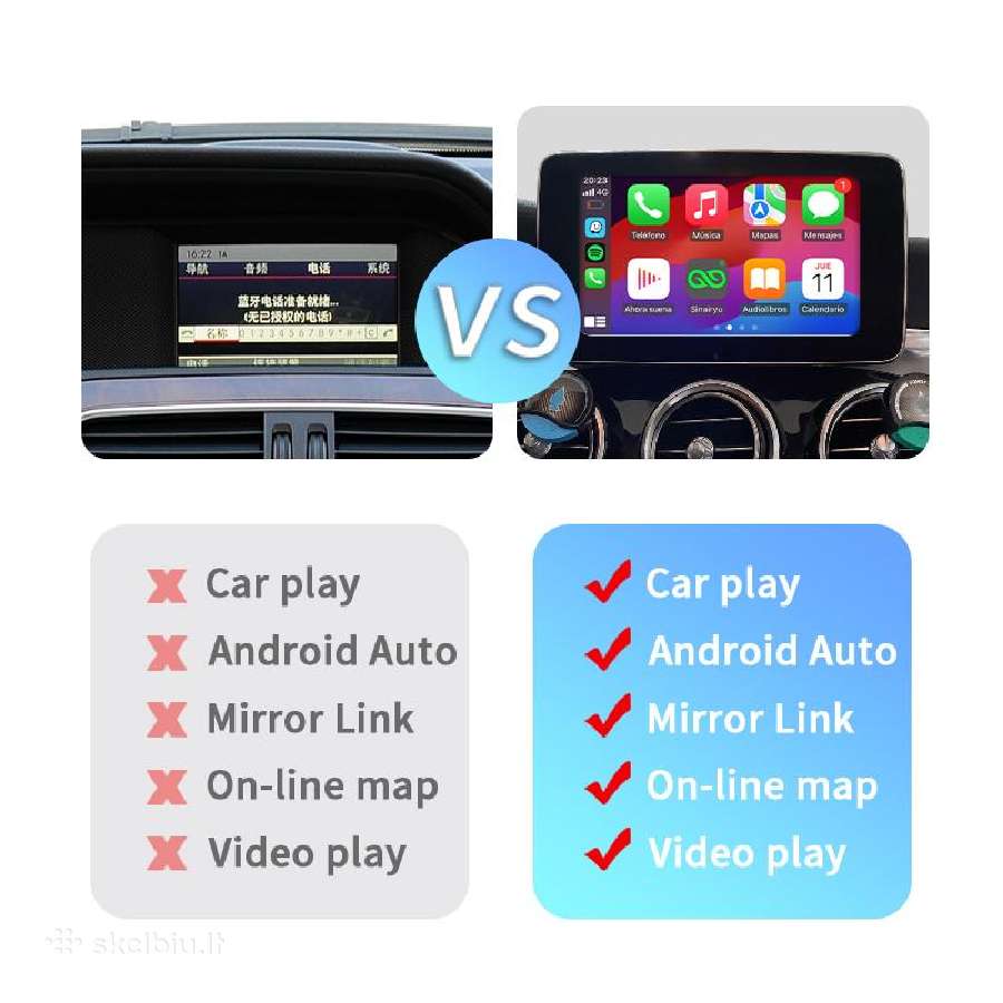 Mercedes Benz MB carplay ir android auto funkcija - nuotraukos Nr. 6