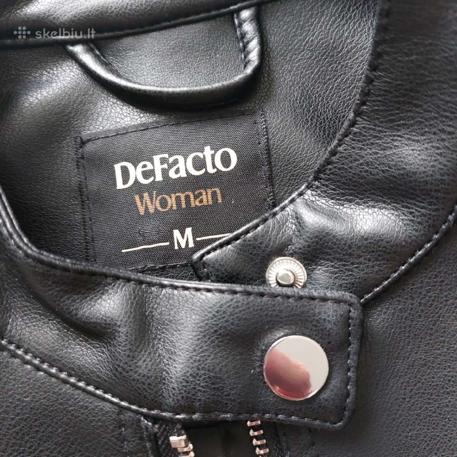 Defacto eko odos juoda striukė M (38) dydžio - nuotraukos Nr. 2