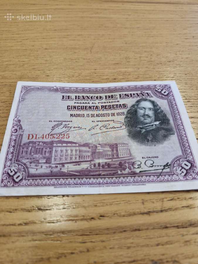 Ispanija 50 Pesetos 1928m.
