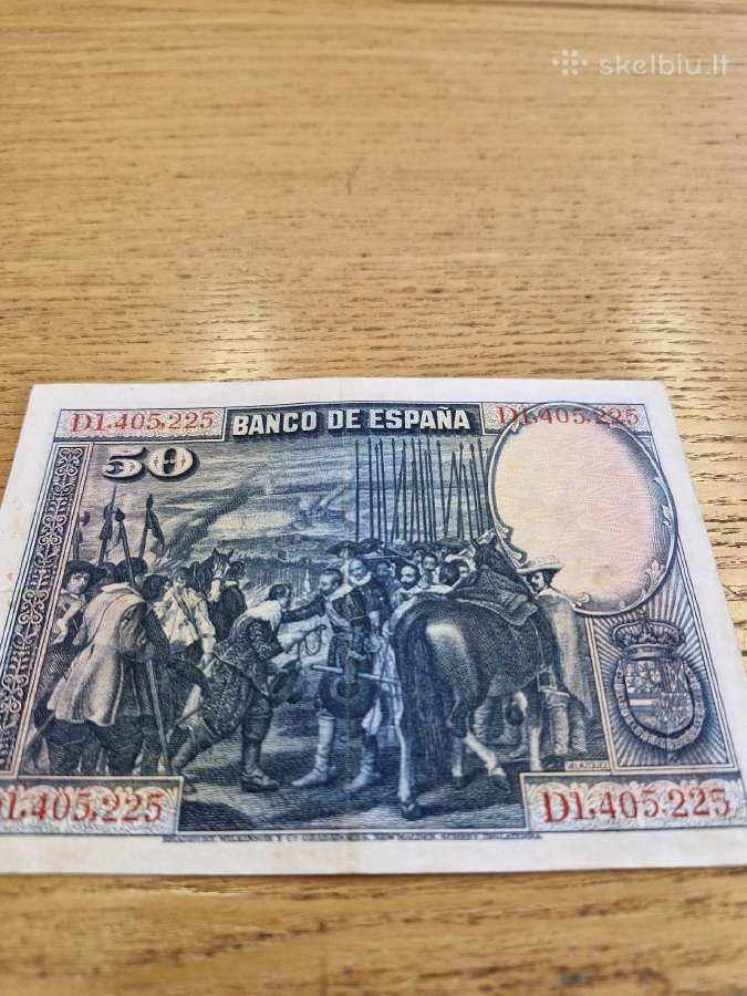 Ispanija 50 Pesetos 1928m. - nuotraukos Nr. 2