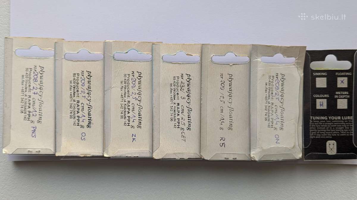 Šapalų Žvejybai Tinkantys Rankų Darbo Vobleriai - nuotraukos Nr. 7