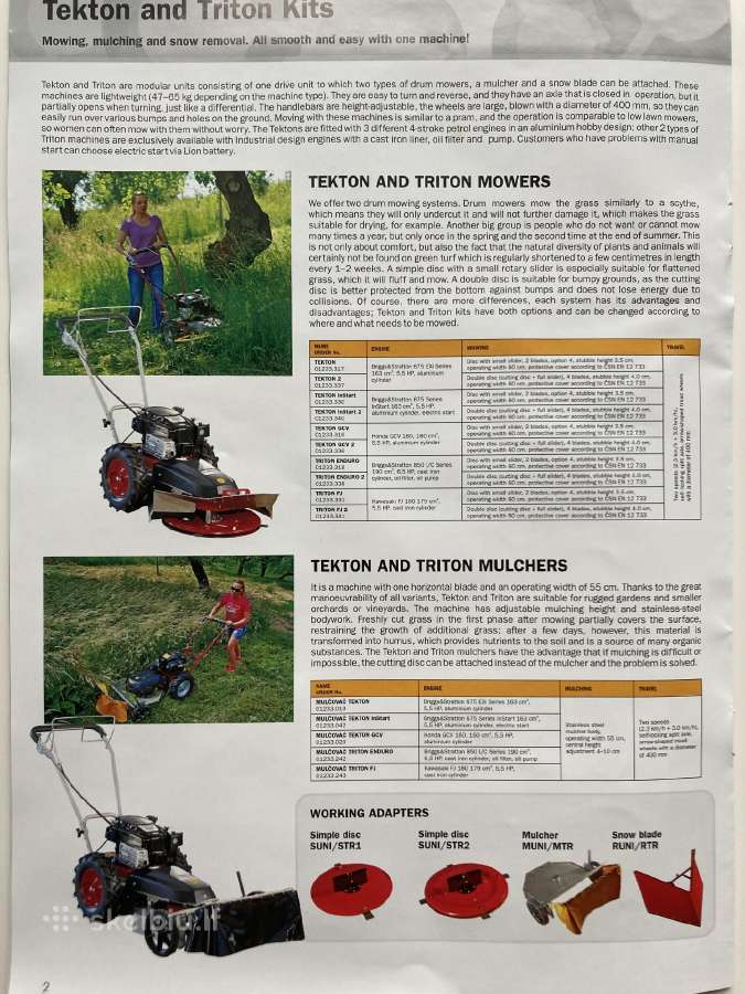 Diskinės žoliapjovės aukštai žolei, motoblokai