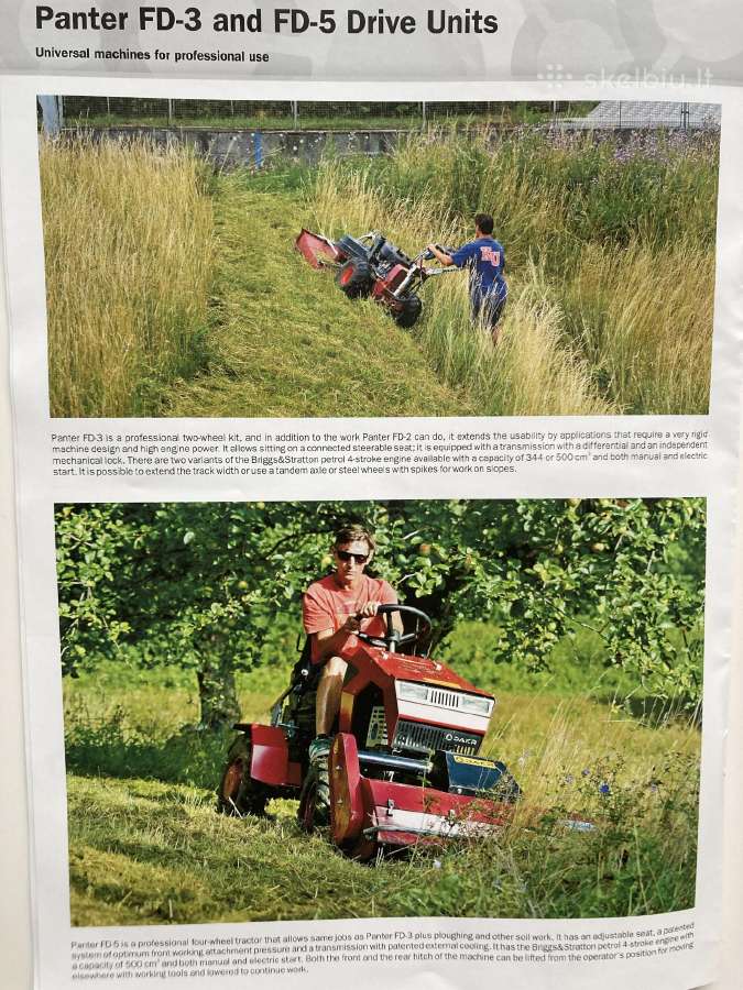 Diskinės žoliapjovės aukštai žolei, motoblokai - nuotraukos Nr. 4