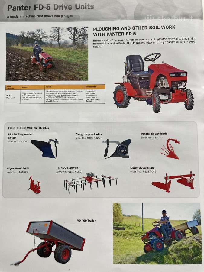 Diskinės žoliapjovės aukštai žolei, motoblokai - nuotraukos Nr. 6
