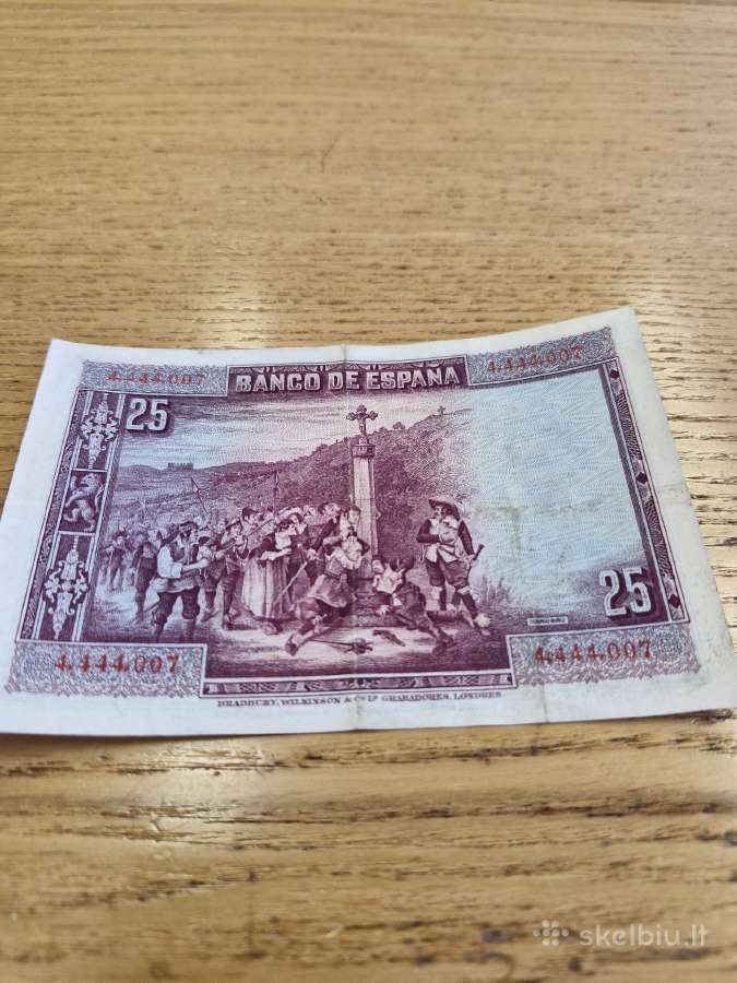 Ispanija 25 Pesetos 1928m. - nuotraukos Nr. 2