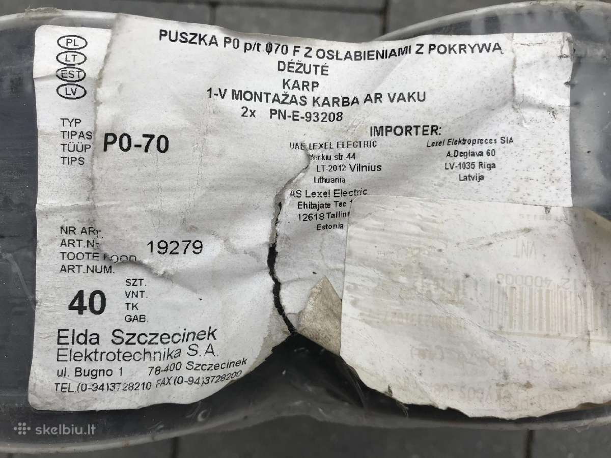 Paskirstymo dėžutės su dangteliu Po-70 ir Ku 68 - nuotraukos Nr. 5