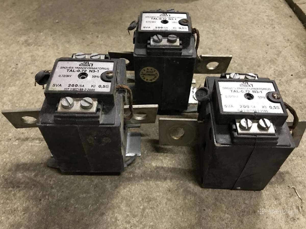 Srovės transformatorius Tal-0,72 200/5 A