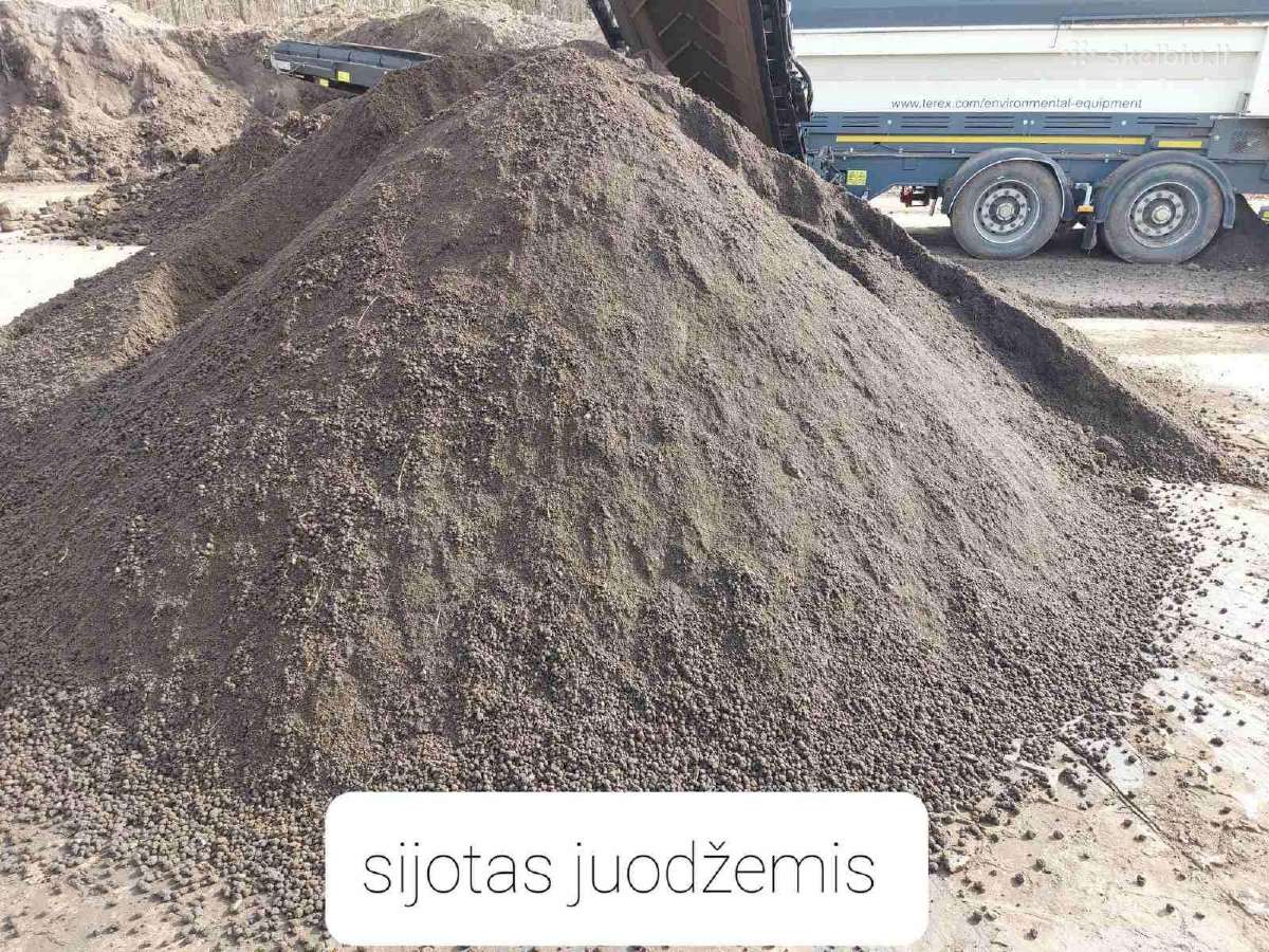 Žvyras smelis juodzemis sklada augalinis gruntas - nuotraukos Nr. 10