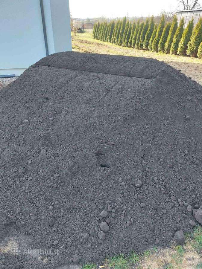 Žvyras smelis juodzemis sklada augalinis gruntas - nuotraukos Nr. 14