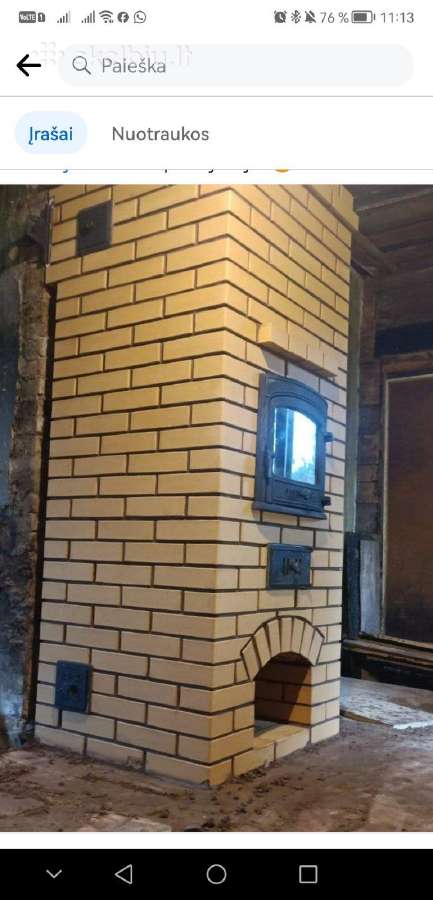 Krosnių statymas bei remontas, medžiagos - nuotraukos Nr. 11
