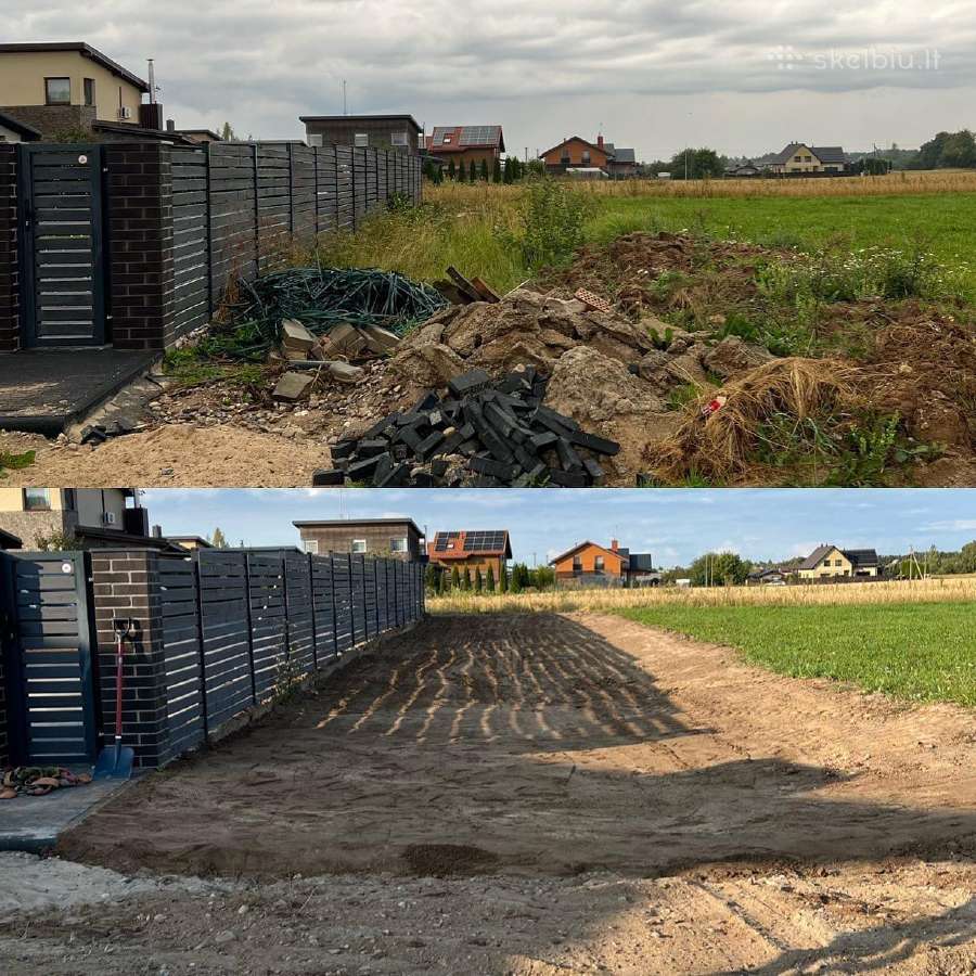 Sklypų lyginimas, vejos paruošimas, žemės darbai - nuotraukos Nr. 27