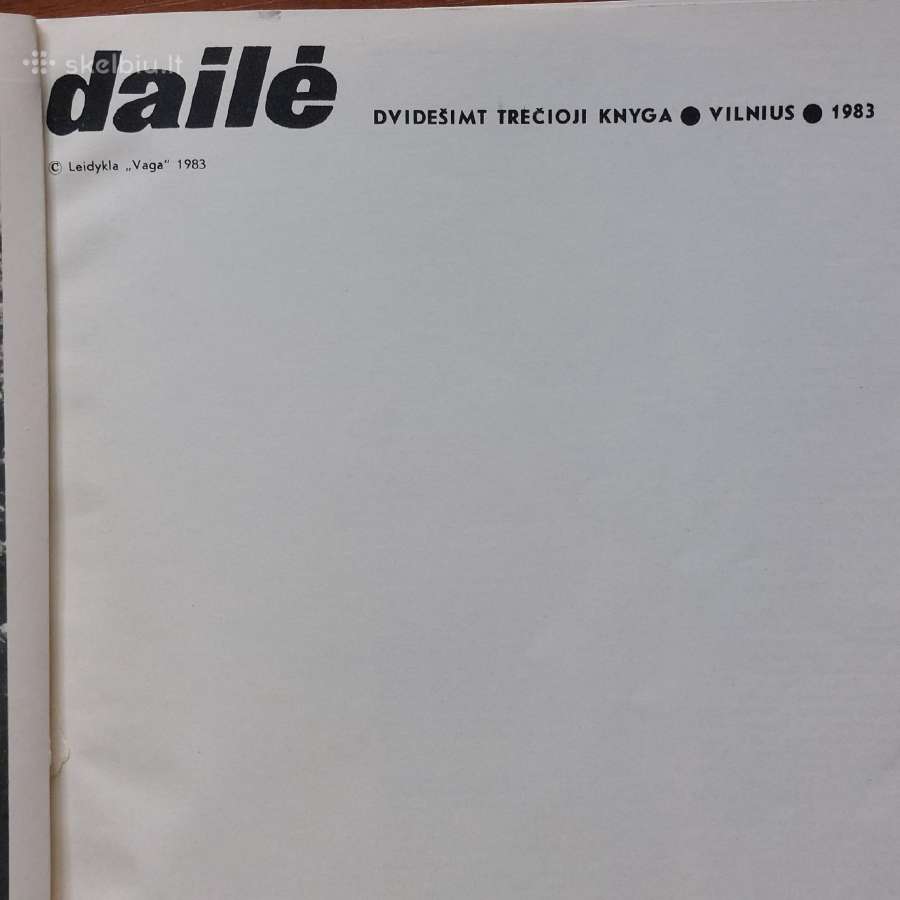 Žurnalas Dailė 23 ,1983 m. - nuotraukos Nr. 3