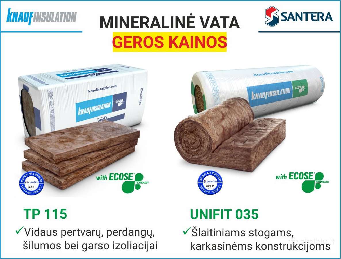 Mineralinė vata "Knaufinsulation"