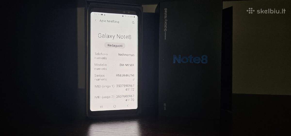 Idealaus stovio Samsung Galaxy Note8 - nuotraukos Nr. 2