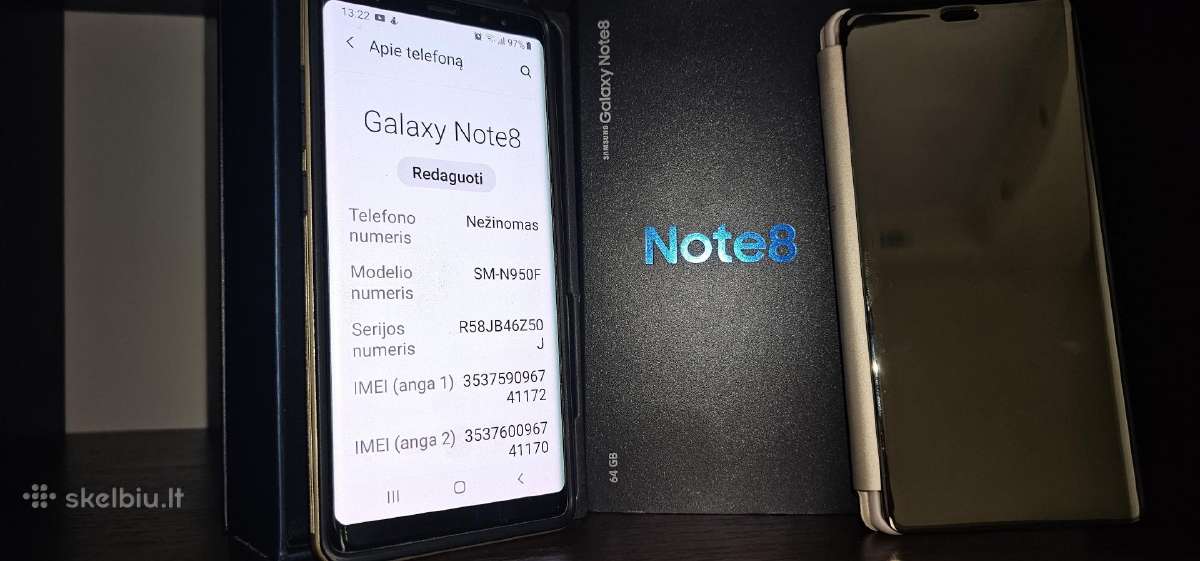 Idealaus stovio Samsung Galaxy Note8 - nuotraukos Nr. 5
