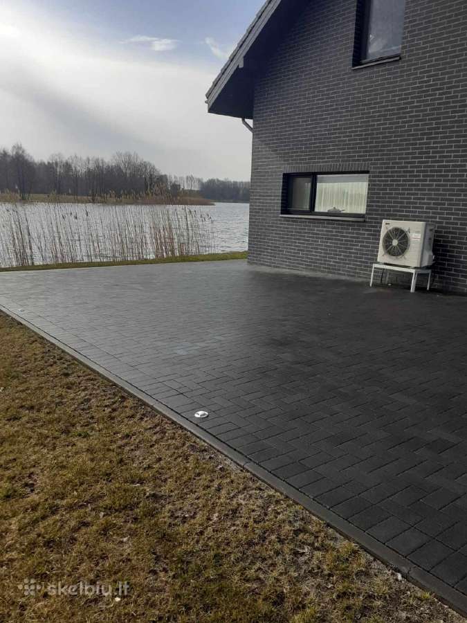 Trinkelių klojimas, žemių lyginimas,bobcat nuoma - nuotraukos Nr. 3
