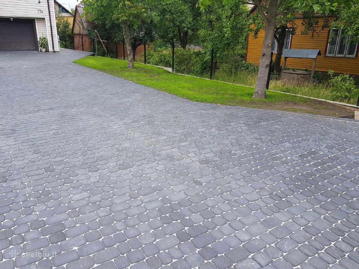 Trinkelių klojimas, žemių lyginimas,bobcat nuoma - nuotraukos Nr. 8