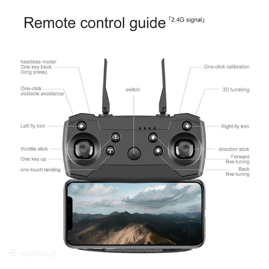 Nauji E100 dronai su vaizdo kamera - nuotraukos Nr. 12