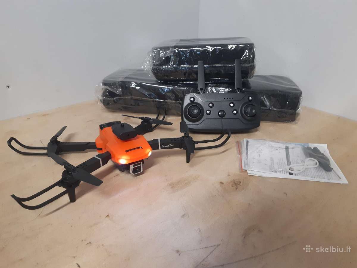 Nauji E100 dronai su vaizdo kamera