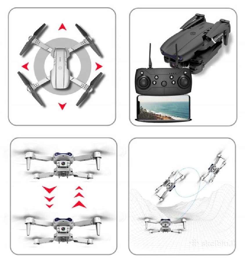 Nauji E99pro dronai su vaizdo kamera - nuotraukos Nr. 19
