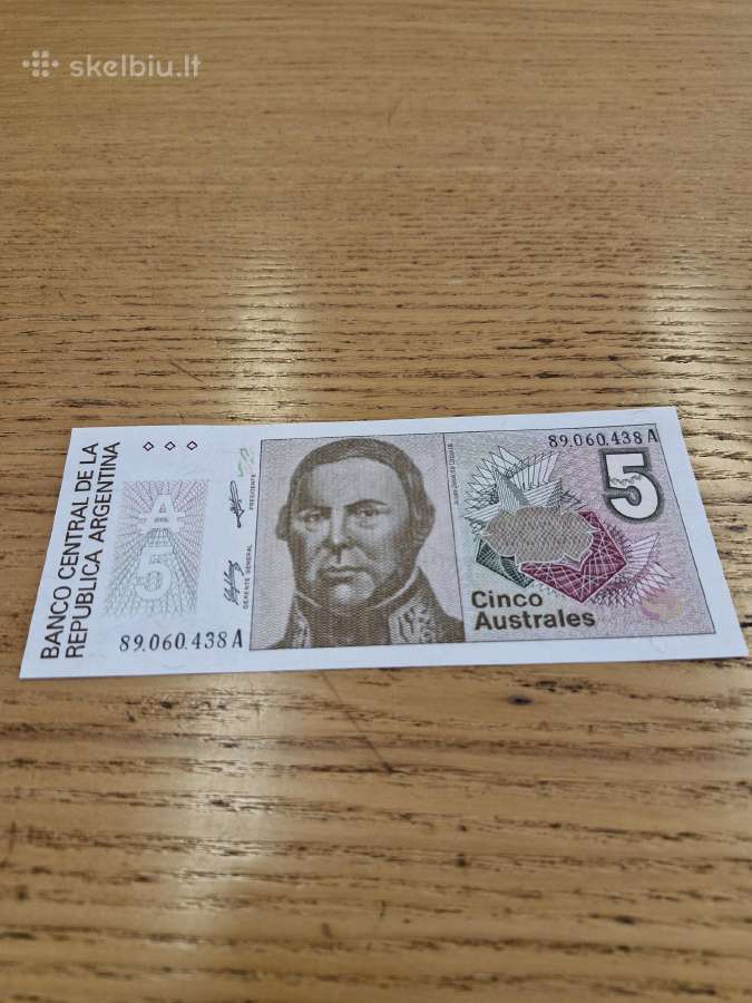Argentina 5 Australiai 1985-89m. Unc