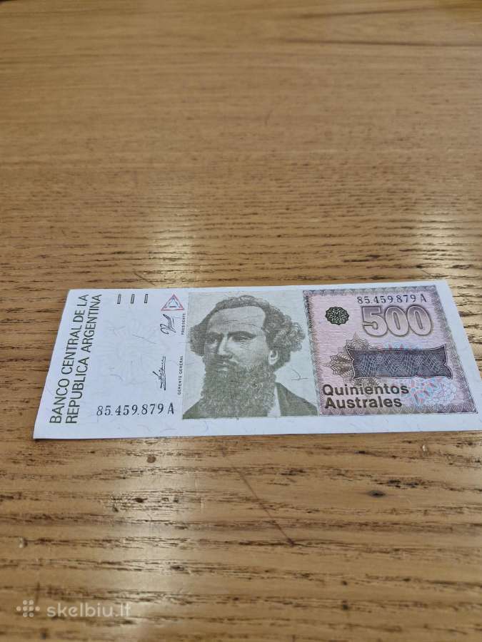 Argentina 500 Australių 1988-90m. Unc