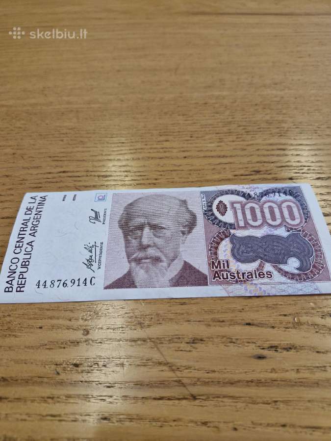 Argentina 1000 Australių 1988-90m. Unc