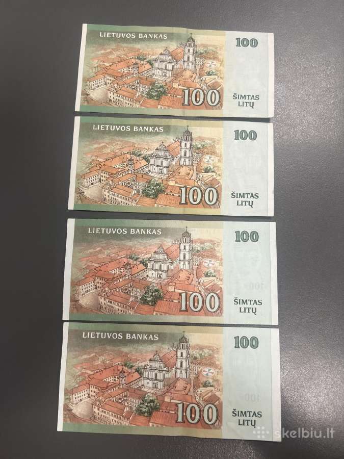 100 litu banknotai 2000 m ir 2007 m - nuotraukos Nr. 2
