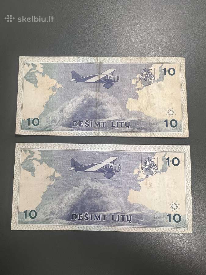 10 litu 1993 metu banknotai - nuotraukos Nr. 2