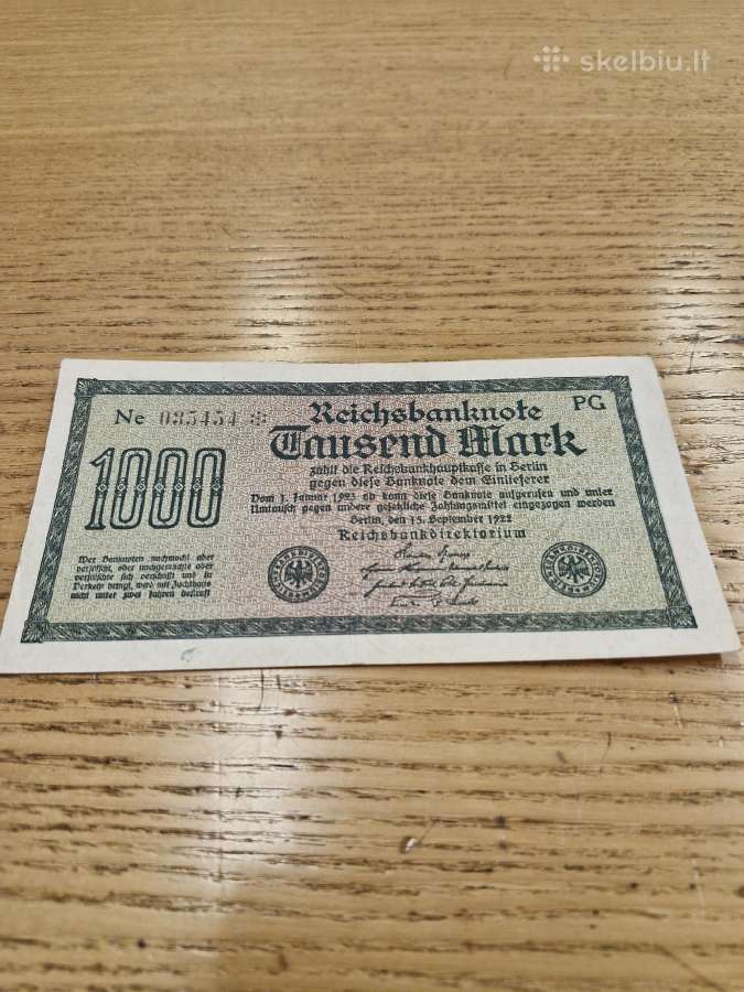 Vokietija 1000 Markių 1922m.