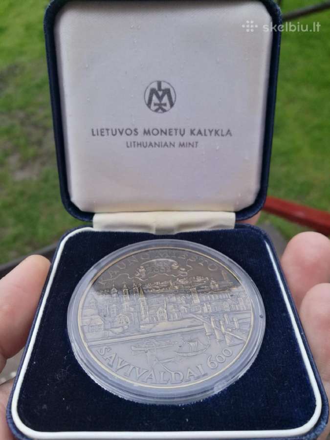 Medalis Kauno Miesto Savivaldai 600 metų su dėžute - nuotraukos Nr. 2