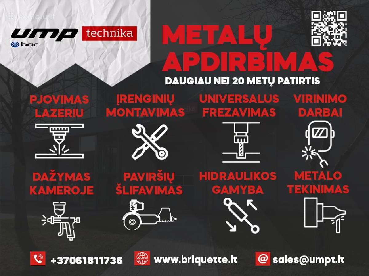 Metalo apdirbimo paslaugos