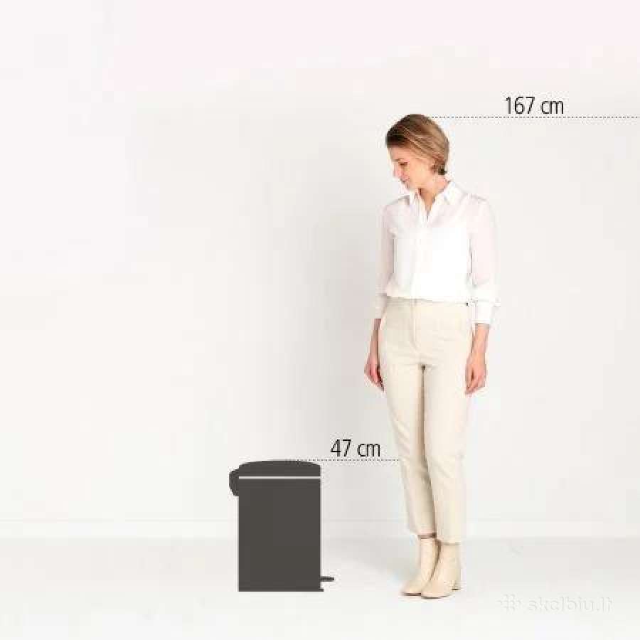 Balta šiukšliadėžė Brabantia Newicon, 20 litrų - nuotraukos Nr. 3