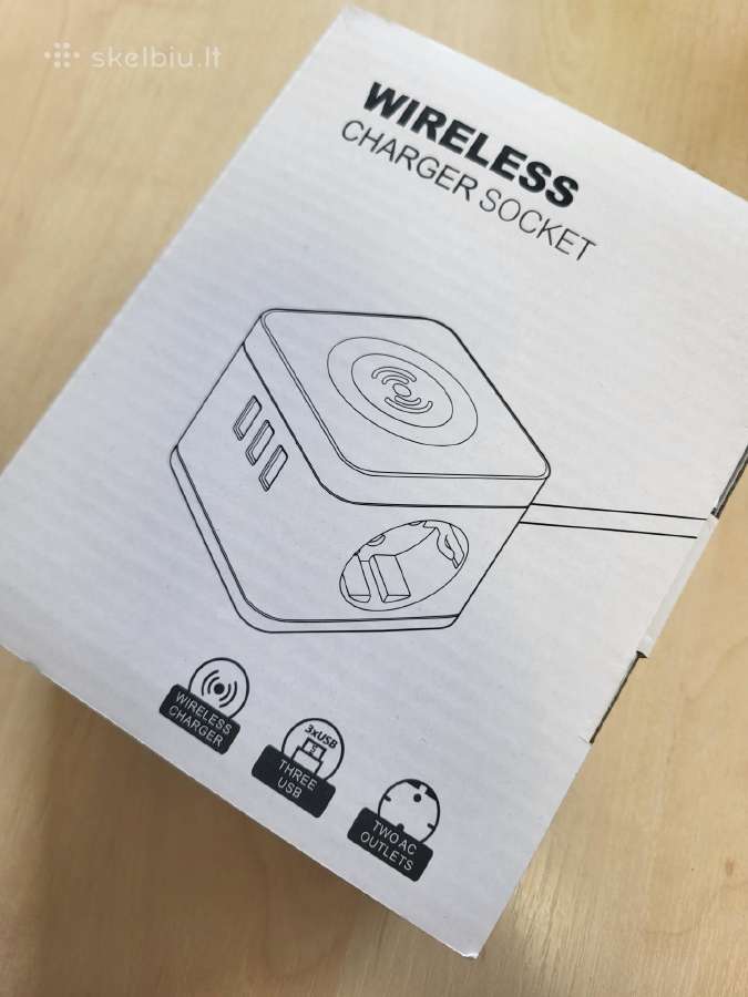 Bevielis pakrovėjas telefonui +Usb lizdai +Schuko - nuotraukos Nr. 4