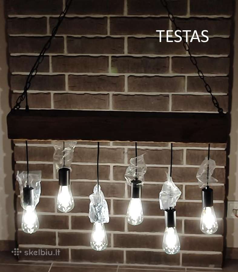 Pakabinamas šviestuvas "Balkis", sendintas medis - nuotraukos Nr. 34