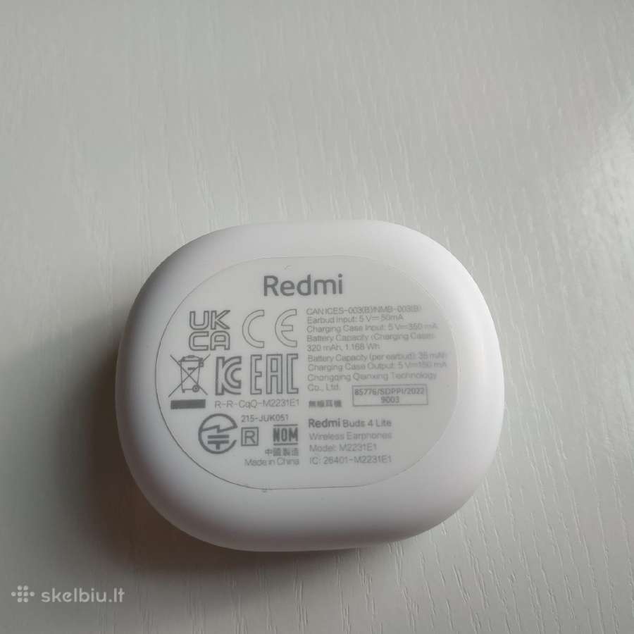 Bevielės ausinės Redmi Buds 4 Lite - nuotraukos Nr. 4