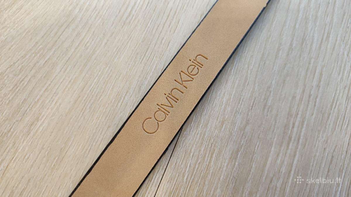Calvin Klein plonas odinis moteriškas diržas - nuotraukos Nr. 11