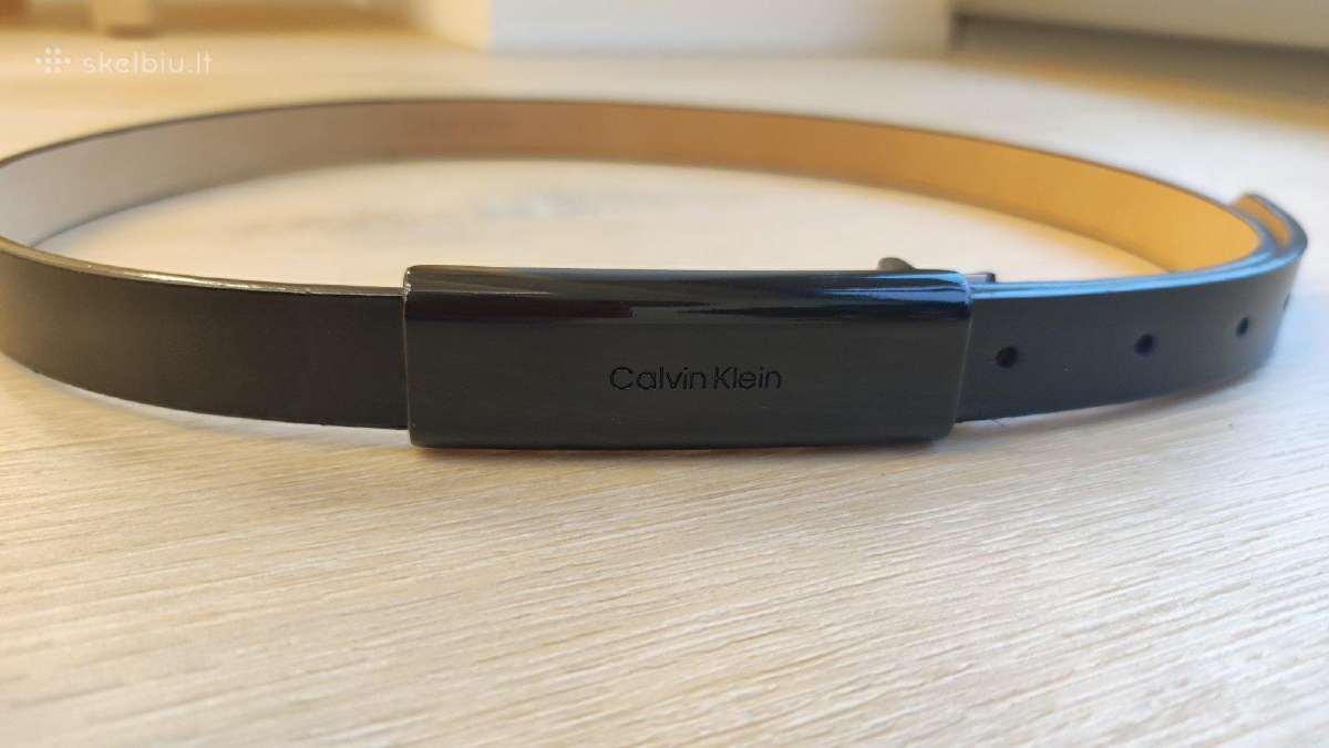 Calvin Klein plonas odinis moteriškas diržas - nuotraukos Nr. 2