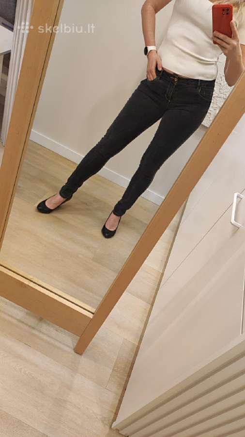 Juodi skinny Promod džinsai - nuotraukos Nr. 8