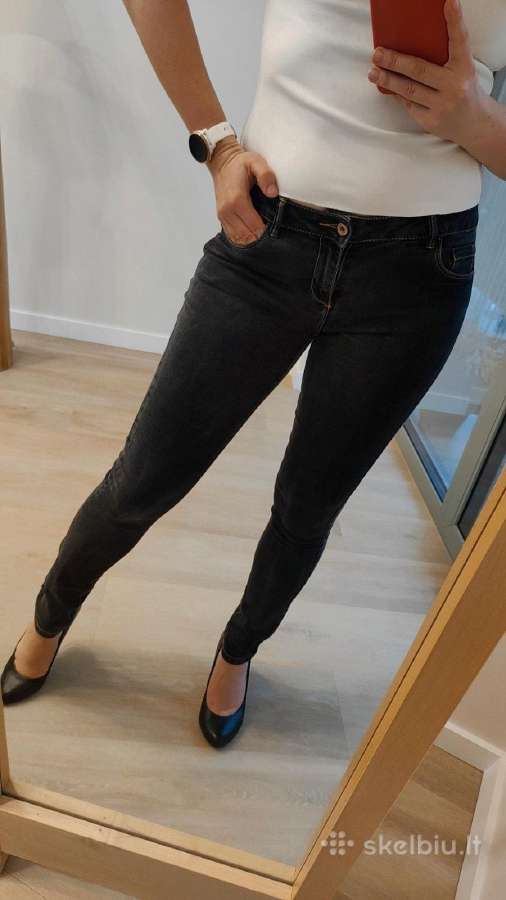 Juodi skinny Promod džinsai - nuotraukos Nr. 6
