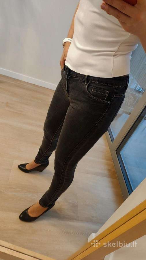 Juodi skinny Promod džinsai - nuotraukos Nr. 3