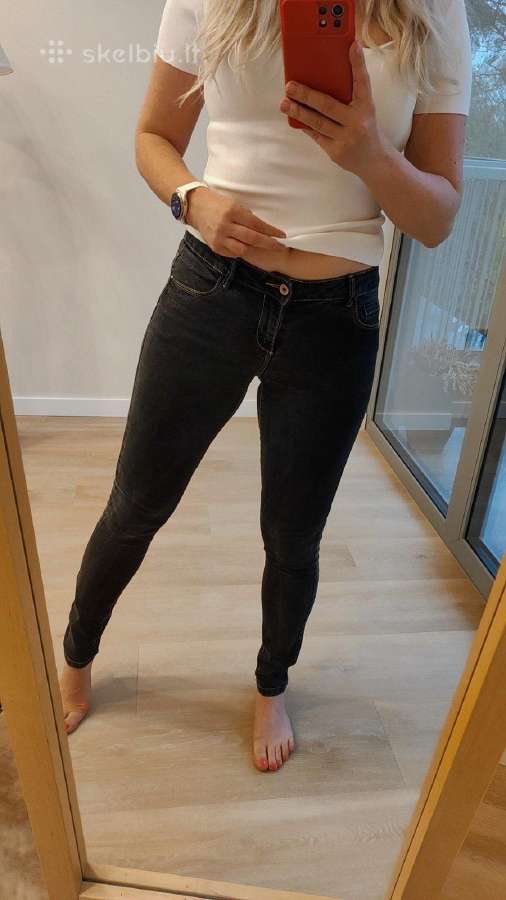 Juodi skinny Promod džinsai - nuotraukos Nr. 7